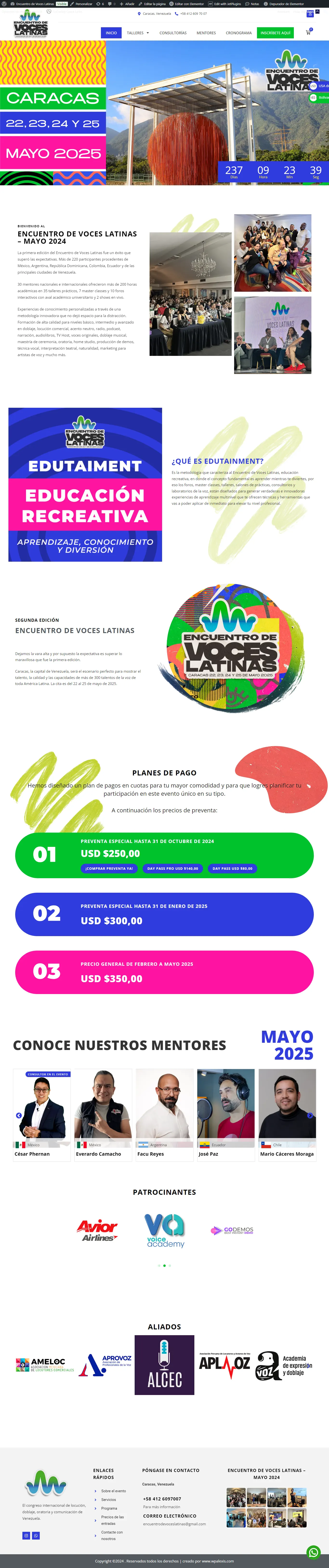 encuentrodevoceslatinas.com - Imagen 1